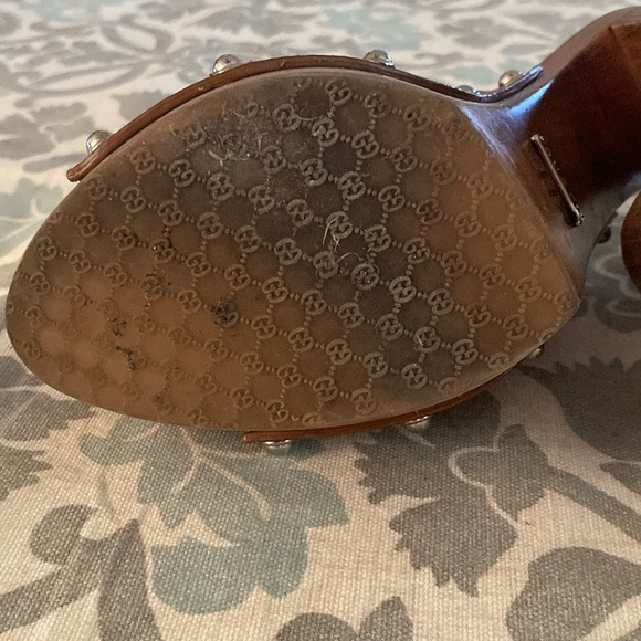 Gucci, Morena, Leather Platform - Size IT 37.5, US 7.5 - Picture 9 of 13